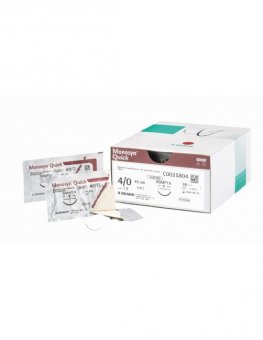 Fire de sutură resorbabile MONOSYN® Quick 5/0 USP (1 EP), 45 cm, ac DS19, 3/8 cerc, 36 buc/cutie