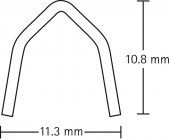 Clipuri chirurgicale din titan Large, 11,3 × 10,7 mm – 20 cartușe/cutie (120 clipuri)