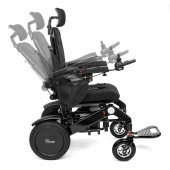 Scaun rulant electric cu pliere automată, 2×250W, baterie litiu 24V 20Ah, sarcină maximă 150 kg